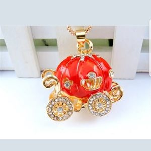New-Cindarella-Crystal Lovely Pumpkin Carriage